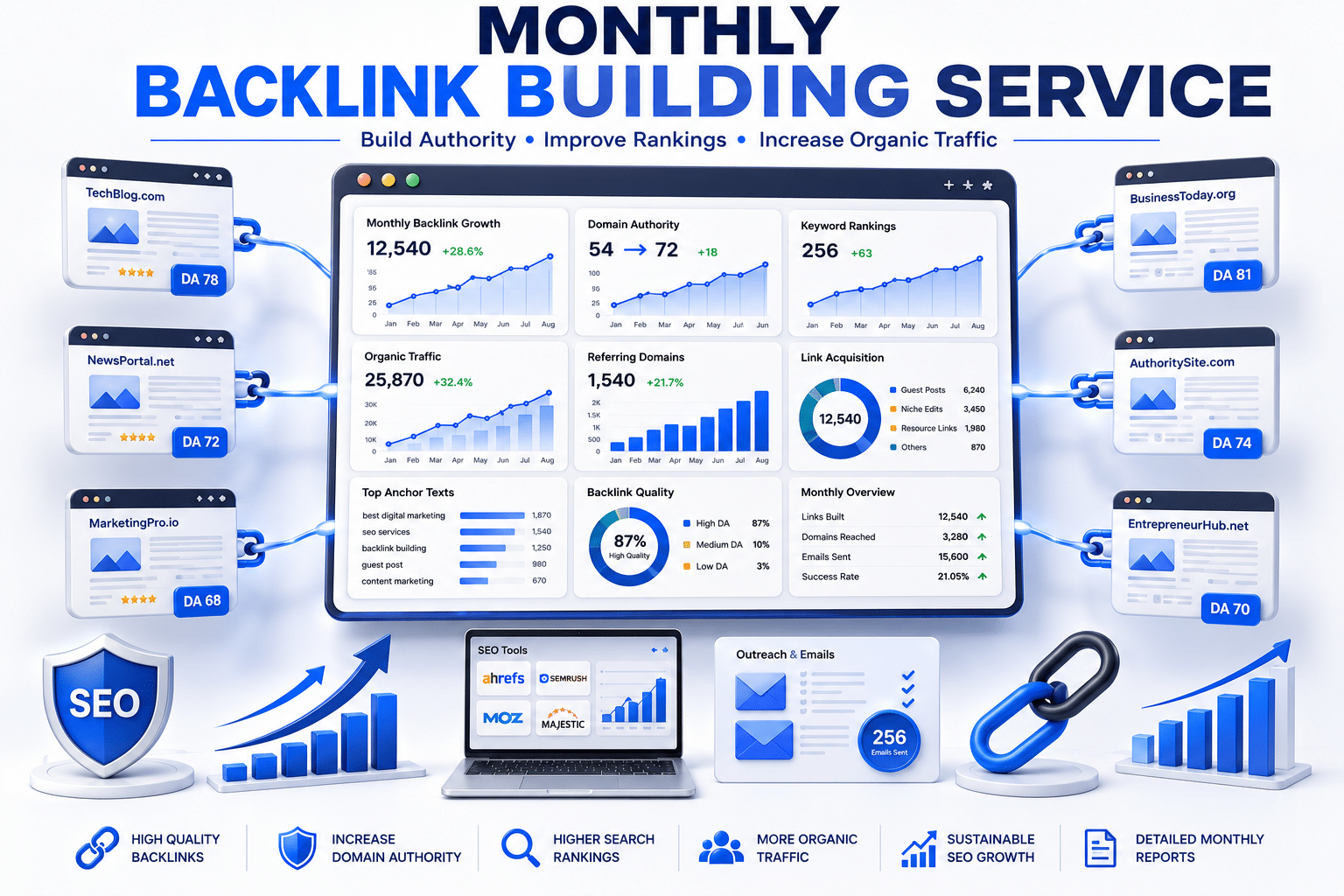 Monthly Backlink Building Service: Boost Rankings Fast