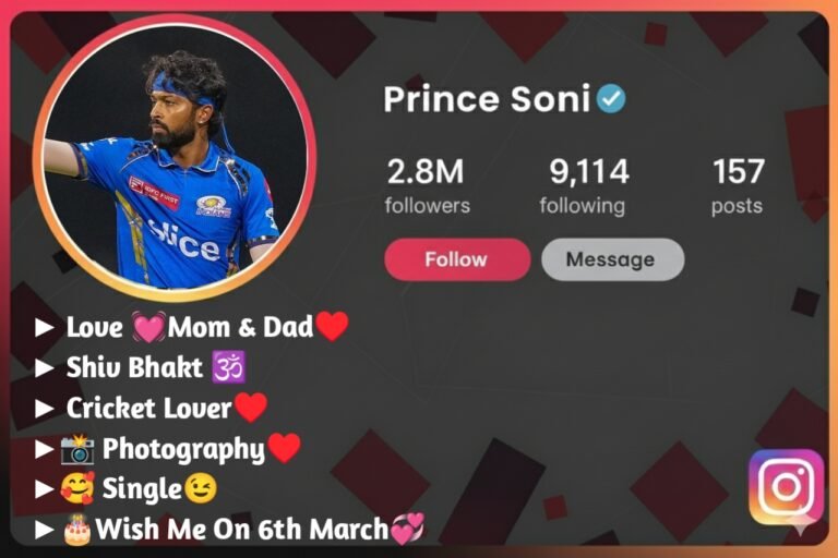 cricket academy bio for instagram