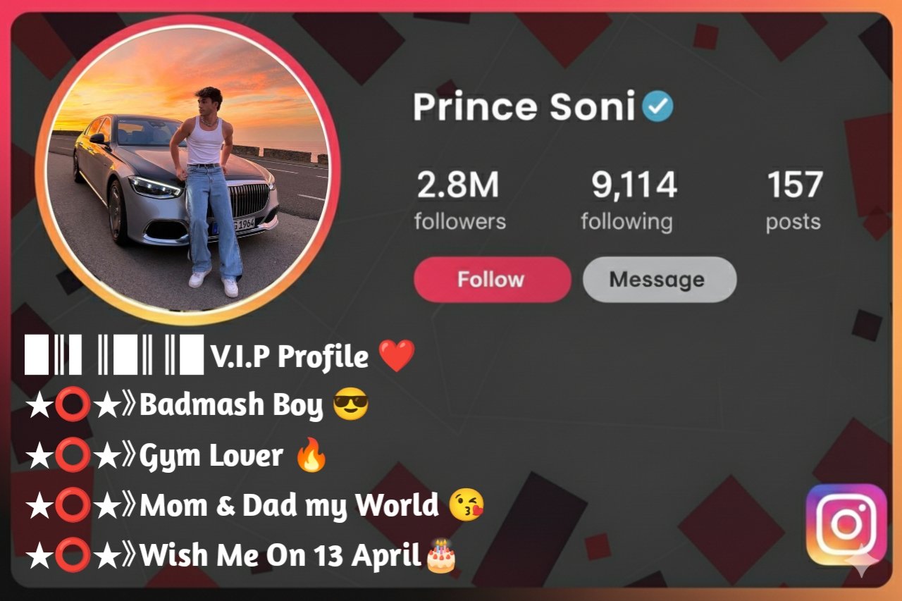 instagram bio for boys attitude stylish font