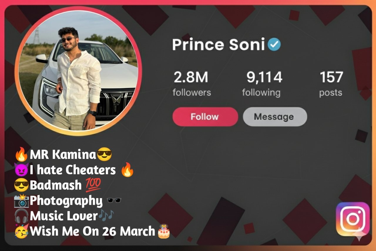 instagram bio for boys attitude stylish font